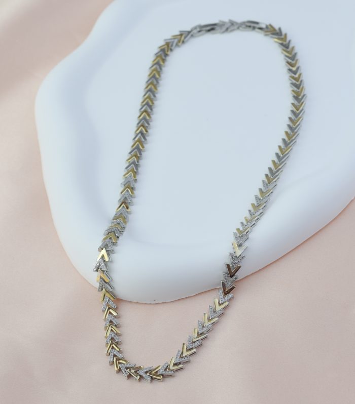 Gold/Gümüş Renk Kılçık Kolye 45+3cm