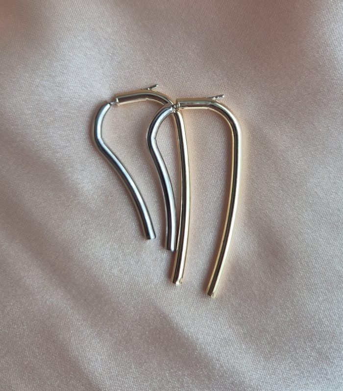 Gold/Gümüş Sarkıt Küpe 45mm
